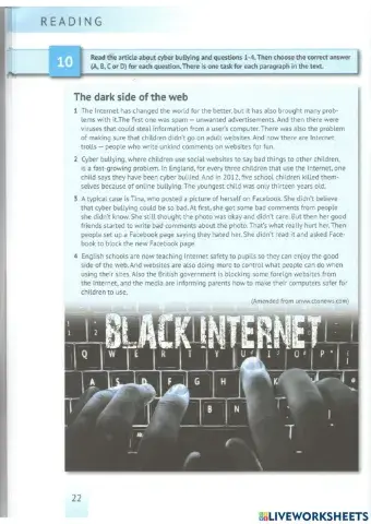 English Test Training A2 - Reading 10-14