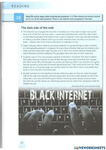 English Test Training A2 - Reading 10-14