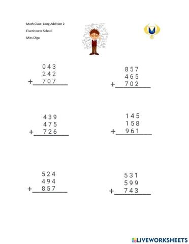 Long Addition 2