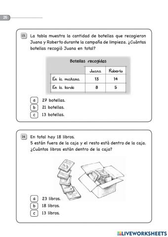 EVA. matemática 3ero 2