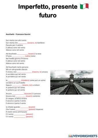 Imperfetto, presente, futuro Auschwitz