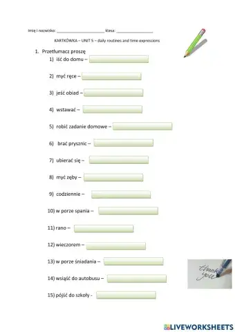 Link IV - Unit 5 - vocabulary 5a 5c