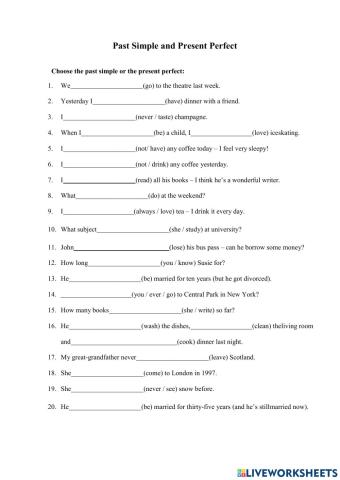 Present Perfect or Past Simple