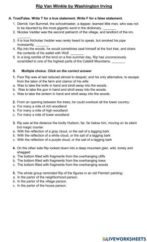 2 Rip Van Winkle by Washington Irving