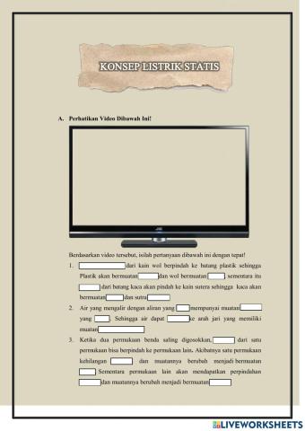 Konsep listrik statis