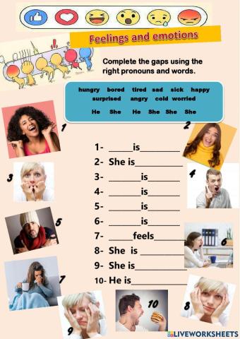 Feelings and emotions