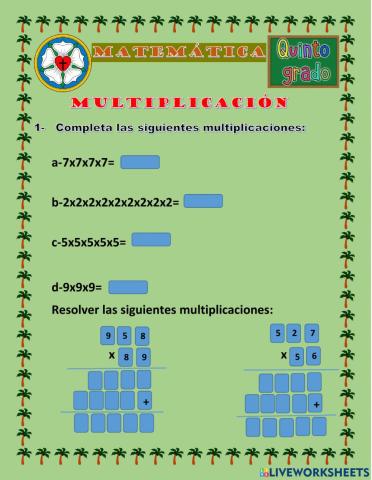 Multiplicación