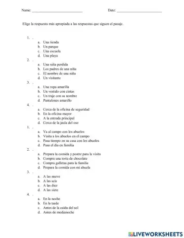 Listening Comprehension