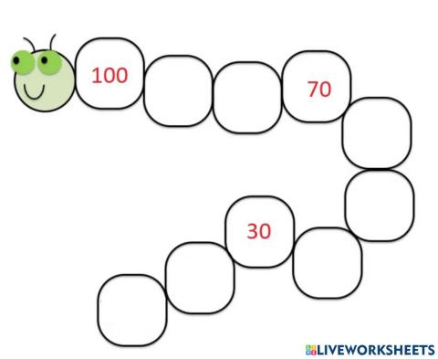 Counting in 10s backwards