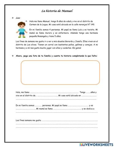 Me presento ante mis compañeros y maestra