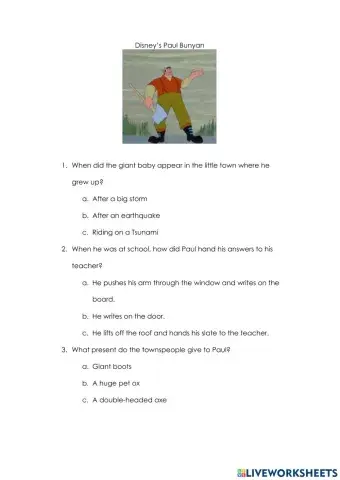 Tall Tale: Disney's Paul Bunyan