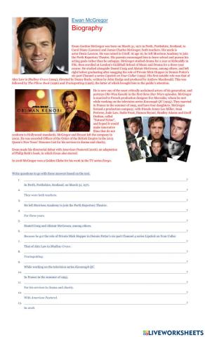 Ewan MacGregor Biography