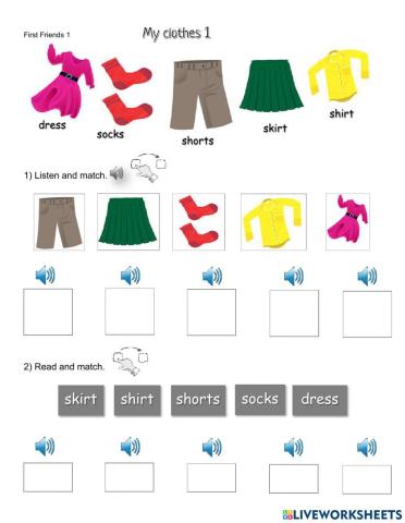 First Friends 1 - My clothes 1