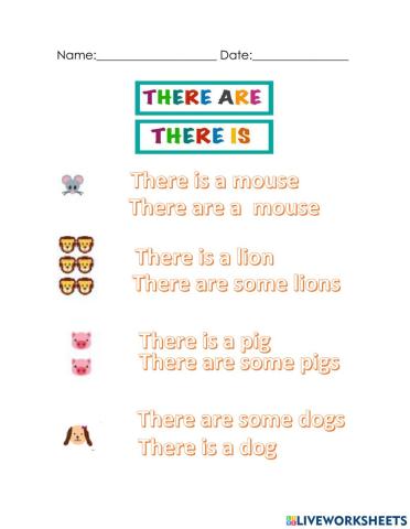 There is- there are