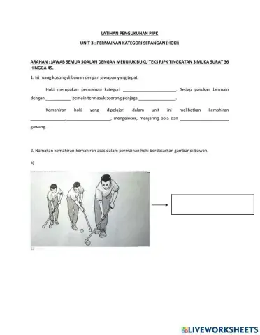 Latihan pengukuhan pjpk tingkatan 3