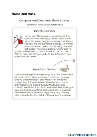 Compare and contrast stories