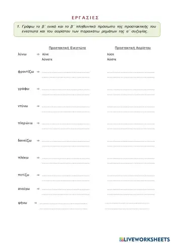 Προστακτική