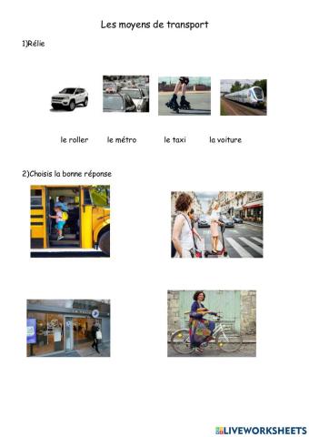 Les moyens de transport