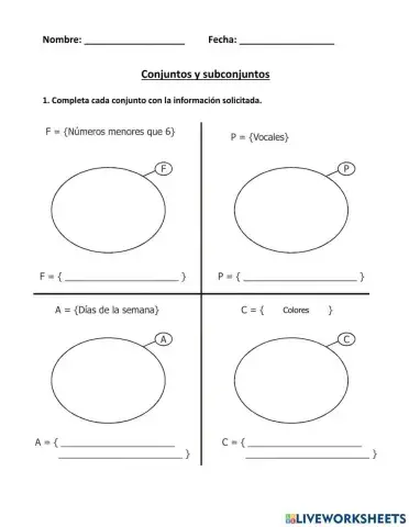 Conjuntos y subconjuntos