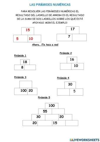 Pirámides númericas