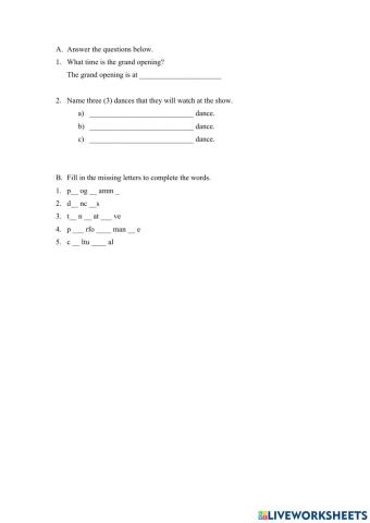 Malaysian cultural show