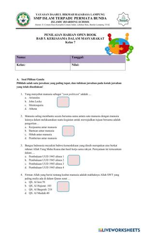 PH BAB 5. Kerjasama Dalam Masyarakat