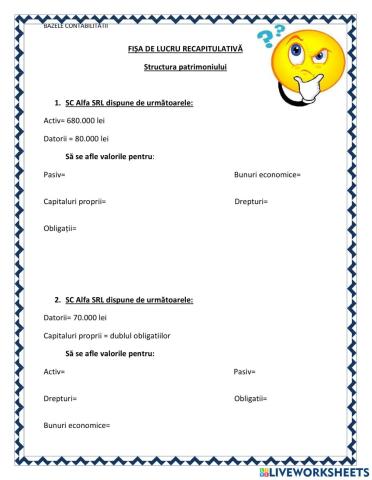 Structura patrimoniului