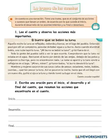 Trama de los cuentos