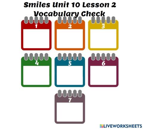 Smiles Ja 10.2 Days of Week