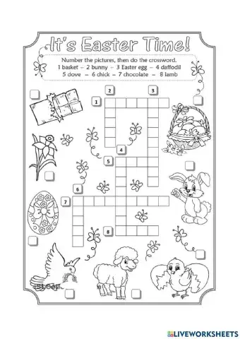 Easter crossword