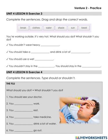 Giving Advice - Use Should or Shouldn't