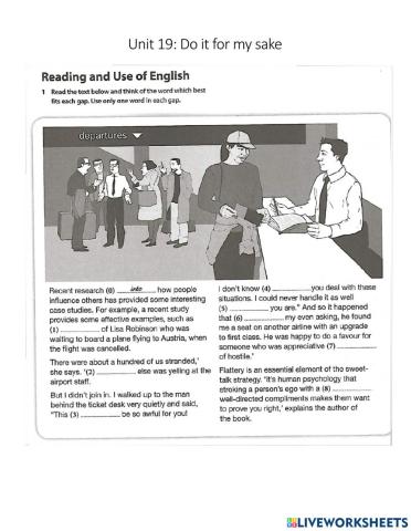 Reading and Use of English
