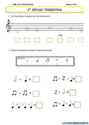 2º Repaso trimestral