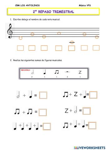 2º Repaso trimestral