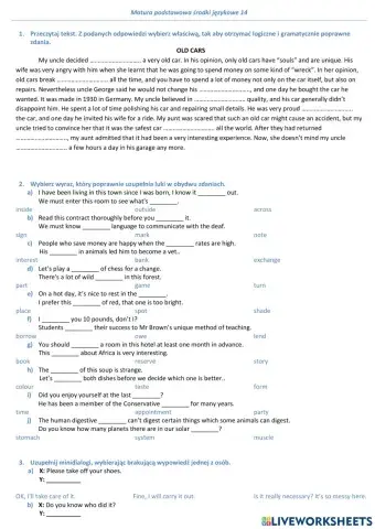 Matura podstawowa środki językowe 14