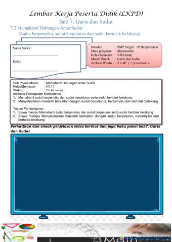 7.7.2 Hub Antar Sudut