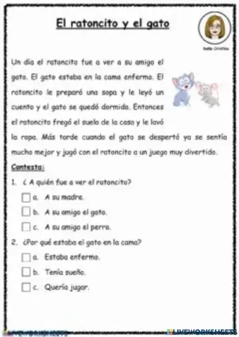 El ratoncito y el gato