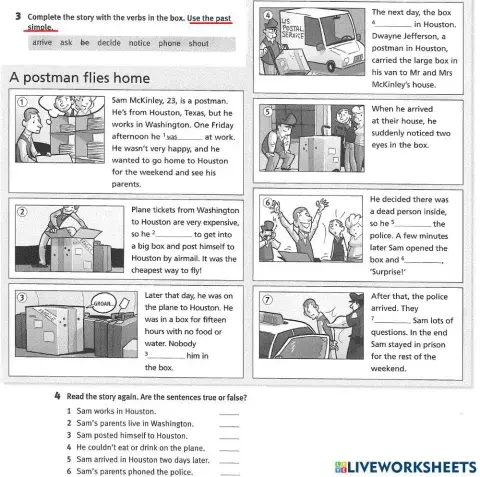 A postman flies home