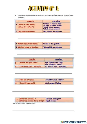 Responder las siguientes preguntas