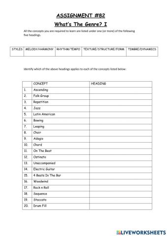 N5 What's the Genre I? -82