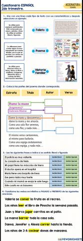 Cuestionario Español Trimestre 2