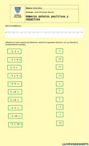 Sumas y restas de enteros