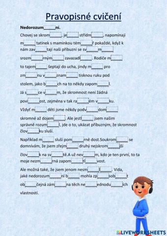 Pravopisné cvičení