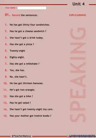 FF 2 - Unit 04 - Test 2