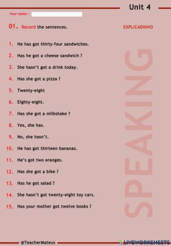 FF 2 - Unit 04 - Test 2