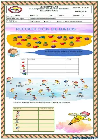 TABLAS DE CONTEO 