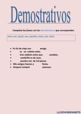 Demostrativos