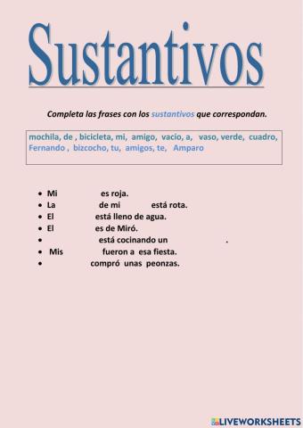 SUSTANTIVOS