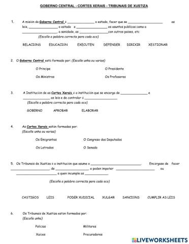 O goberno de españa 2-4