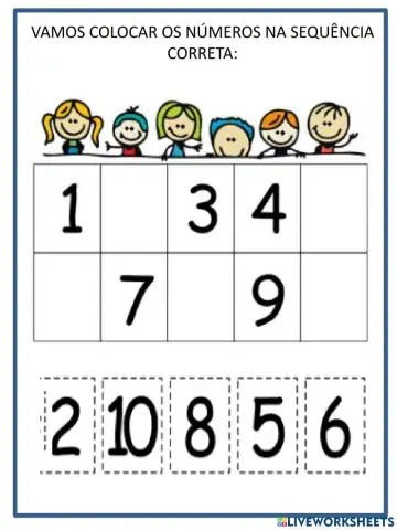 Sequencia numérica até 10